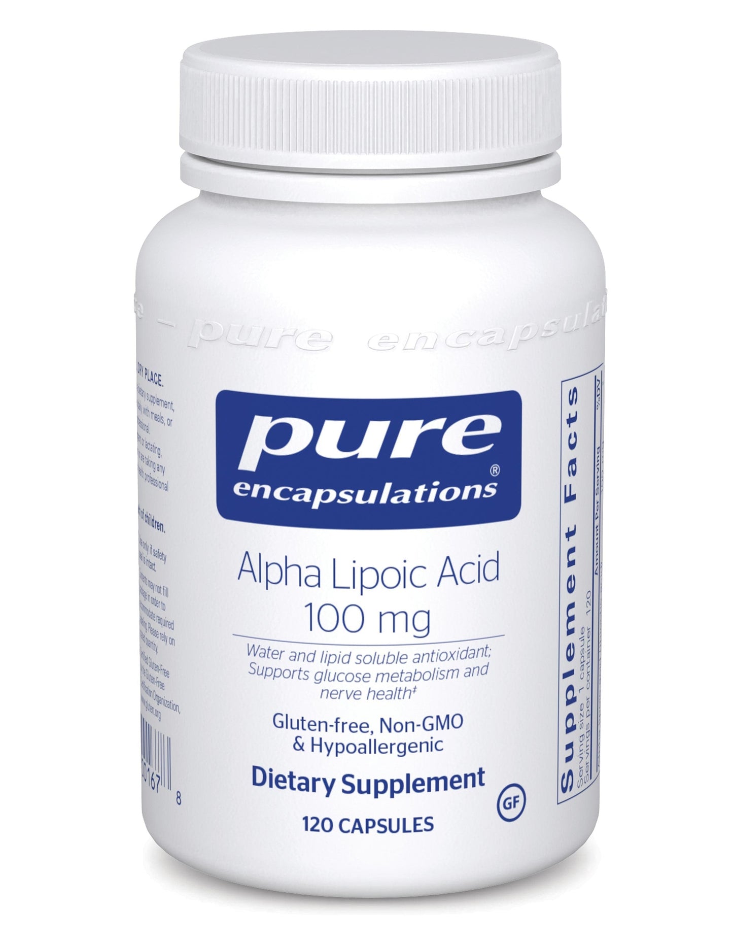 Pure Encapsulations Alpha Lipoic Acid 100mg