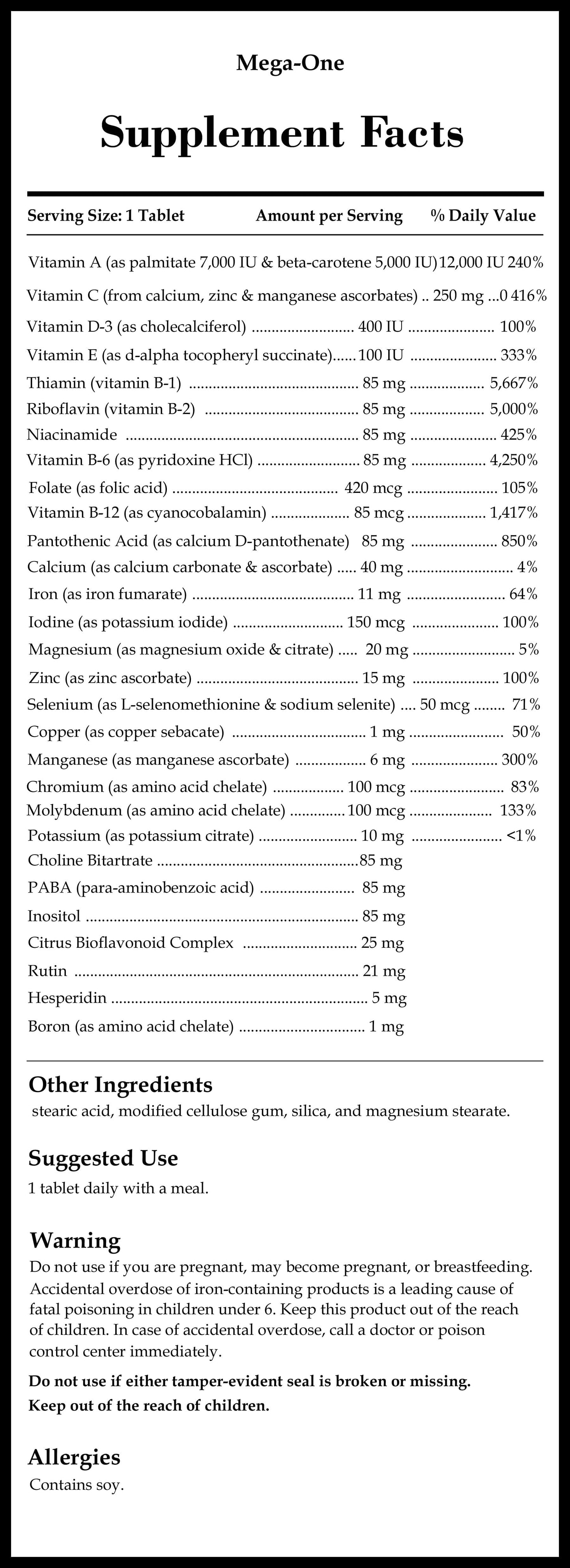 Source Naturals Mega-One