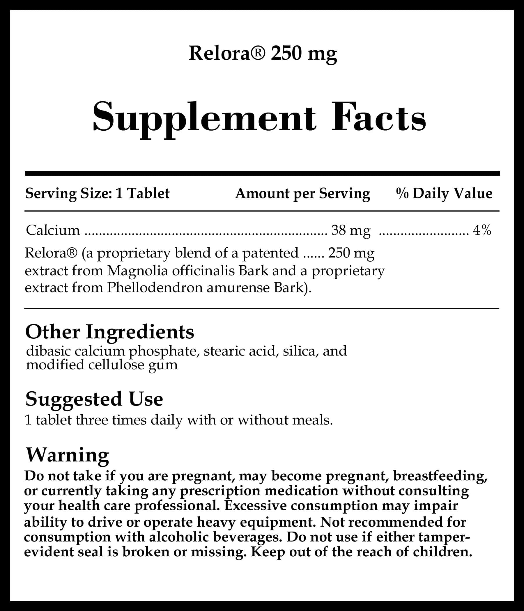 Source Naturals Relora 250 mg